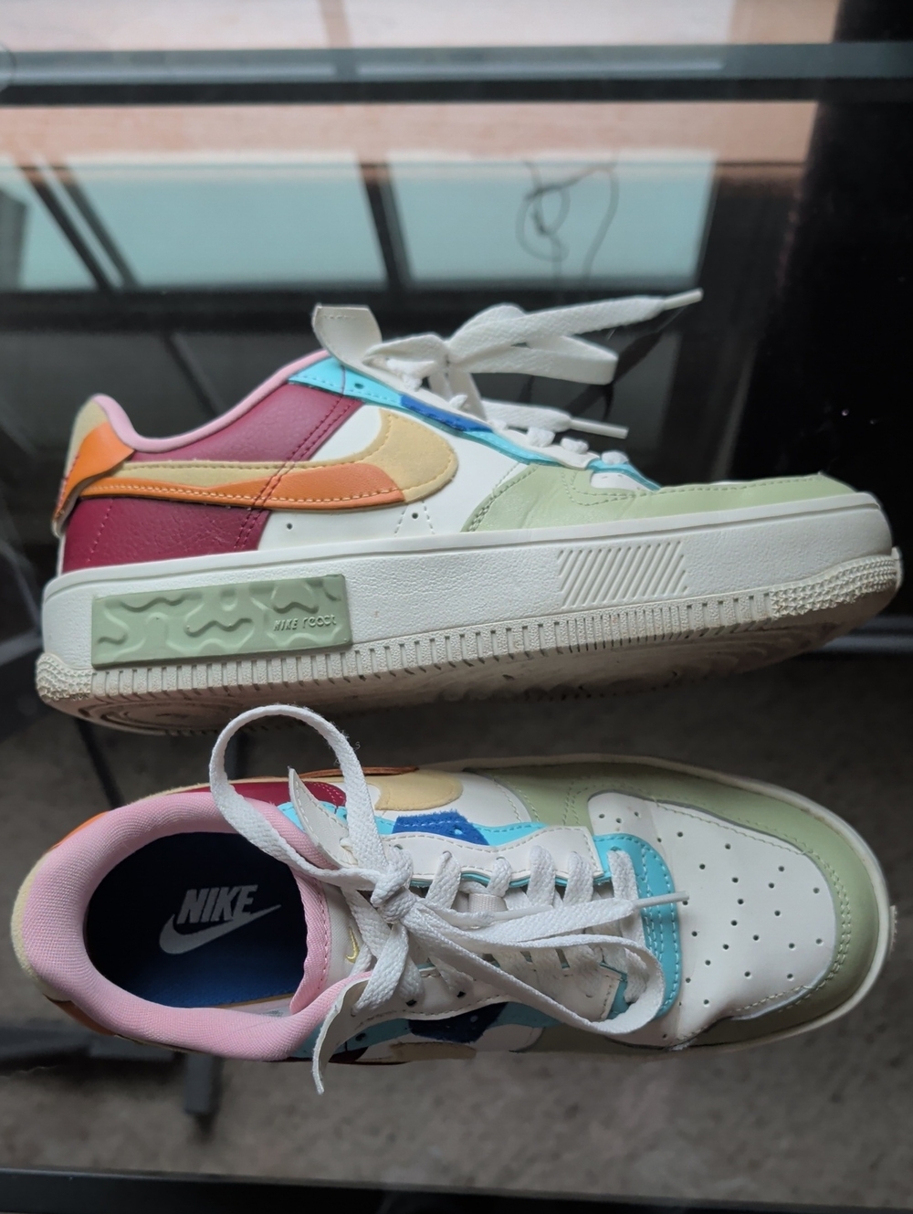 Nike Pastel Multi-Color Low-Top Sneakers